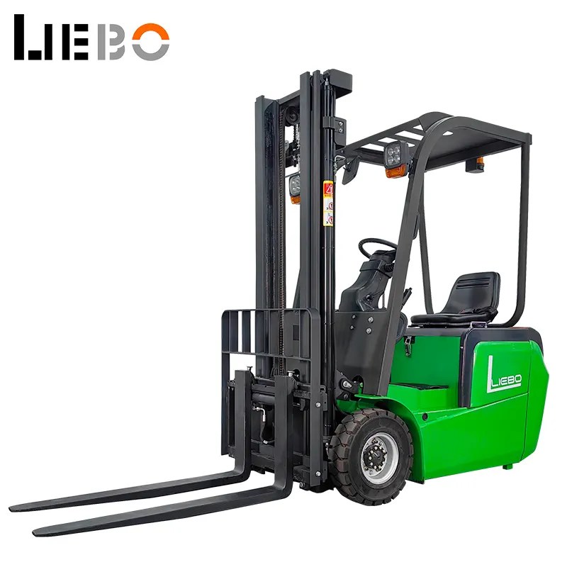 LieBo 2024 1.2Ton 4Wd çin'de ucuz yeni manuel elektrikli mekanik forklift istifleyici