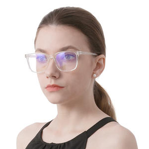 Lunettes anti-lumière bleue carrées transparentes pour femmes, monture intégrale, verres en polycarbonate TR1834, fabrication Wenzhou, montures de lunettes tendance - Product Image 1