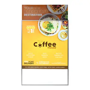 Led menu light box A4 A1 A2 A3 retroilluminato Poster di promozione del film titolare a parete desktop in piedi cornice di visualizzazione supporto