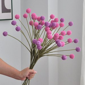 โยชิโนบุช่ดอกไม้ประดิษฐ์สีชมพูสีม่วงวัสดุพีวีซีอีวาตกแต่งบ้าน - Product Image 1