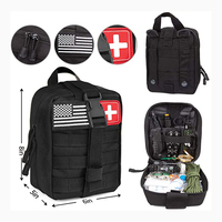 IFAK - Pansement israélien, garrot, attelle, trousse de premiers secours tactique Molle pour le soin des plaies et le contrôle des saignements