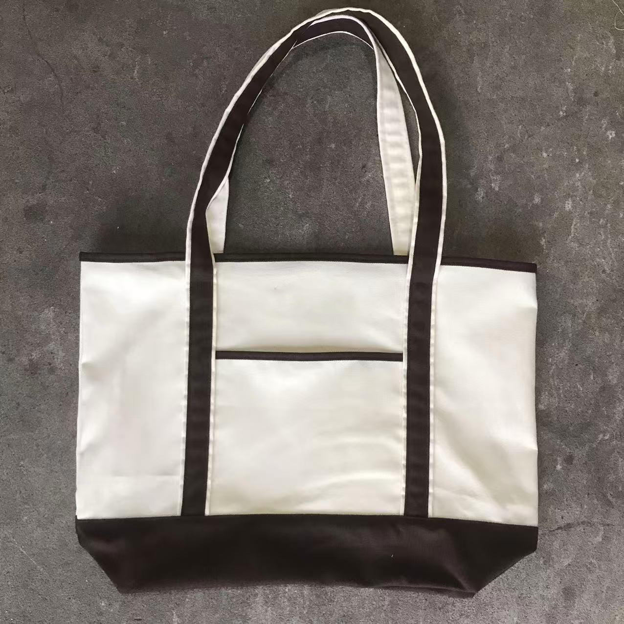 No inner pocket brown sample with logo-503515