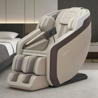 Mécanisme de massage 3D SL Track, un bouton, zéro gravité, étirement thaïlandais, chauffage corporel complet, cuir PU, portable, 6 programmes