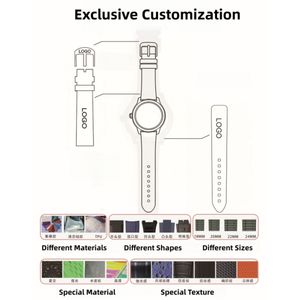 Correa de Reloj de Silicona de Liberación Rápida para Reloj <span class=keywords><strong>Tissot</strong></span> PRX de 40 mm, Correa Deportiva de Goma Suave, Transpirable e Impermeable - Product Image 5