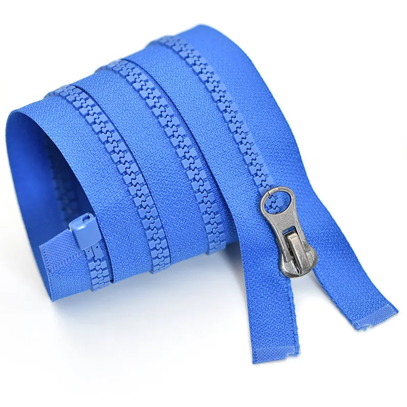 Eco Friendly Long Chain Resin Zipper 5# Plastic Zippers For Garment