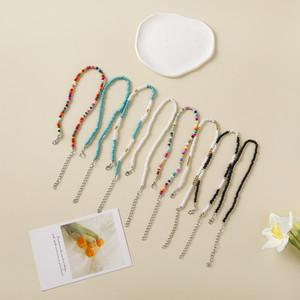 Collier Bohème Européen et Américain en Perles de Rocaille Multicolores Rondes en Forme de U, Bijou Tendance pour Fête - Product Image 3