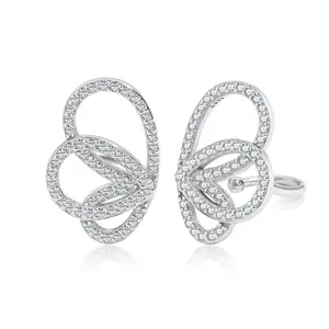 WMY Hollow Dangling Earing 925 Sterling Silver stud earring Designs Cubic Zirconia Korean Wing Butterfly Earrings For Women