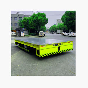 Chariot électrique sans rail à plat pour tracteur de remorquage d'aéroport Chariot à tambour d'huile Chariot à cloisons sèches Chariot de transport électrique à palette - Product Image 1