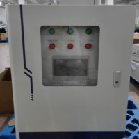 Caja de Control Eléctrico Personalizada de 440V, Centro de Automatización PLC de 100A con HMI Integrado para Monitoreo de Procesos Técnicos