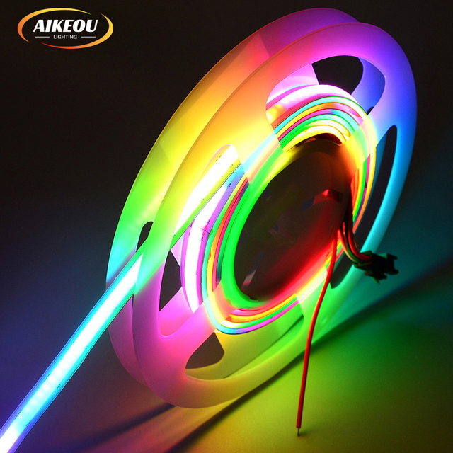 High Brightness App Controlled COB 160 LEDs/m RGB Magic Smart LED Strip Lights