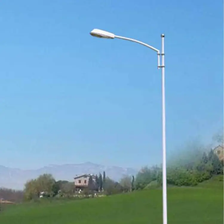 Poteau de lampadaire en acier extérieur galvanisé à chaud