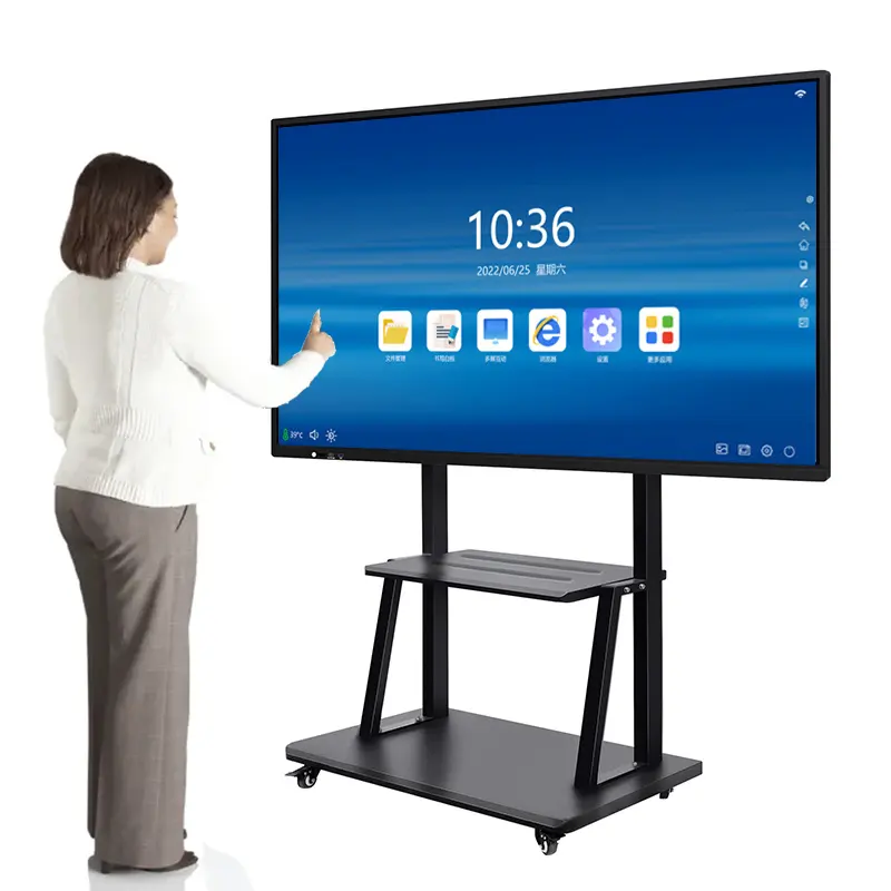 4k Ops 55 65 75 86 110 Zoll Touchscreen interaktives digitales Display Smart Classroom Board beste Ziffern-Smart Board für das Klassenzimmer