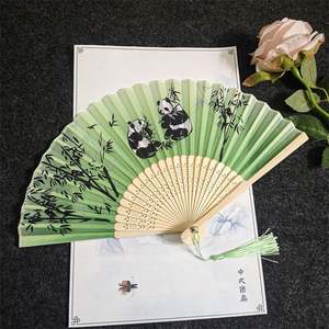 Abanico Plegable Personalizado Pintado a Mano con Mango de Bambú, Precio de Fábrica - Product Image 2