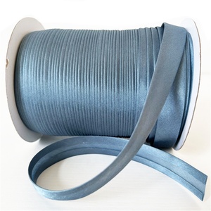 Suministro de fábrica, cinta de sesgo de satén plegable de 15mm, cinta de sesgo para prendas de vestir, textiles, Cheongsam - Product Image 4