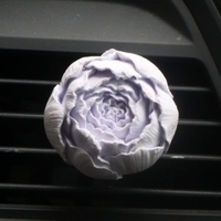 Diffuseur d'huiles essentielles en porcelaine en forme de pivoine pour la maison, clip de ventilation de voiture en céramique parfumée, désodorisant en plâtre aromatique, vente en gros