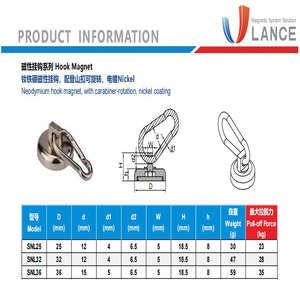 <span class=keywords><strong>Crochets</strong></span> de mousqueton magnétiques puissants pour intérieur/extérieur - Product Image 5