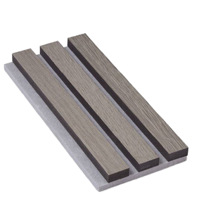 Pannello Acustico Moderno <span class=keywords><strong>in</strong></span> <span class=keywords><strong>Doghe</strong></span> di <span class=keywords><strong>Legno</strong></span> per Assorbimento Acustico di Pareti e Soffitti Interni Akupanel 240 X 60 <span class=keywords><strong>CM</strong></span> - Product Image 2