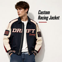 Blouson de course personnalisé avec logo pour homme, en satin épais, style streetwear, blouson bomber, marque privée, blouson universitaire haut de gamme, usine OEM