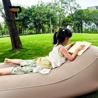 Canapé gonflable d'extérieur PILOTSPORTS avec pompe à air électrique intégrée, canapé gonflable portable en PVC floqué pour le camping, personnalisable