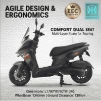 Scooter à essence 125cc EURO 5 pour adultes, cyclomoteur à quatre temps refroidi par air, moto de rue, vitesse maximale de 80 km/h, transmission CDI EFI CVT