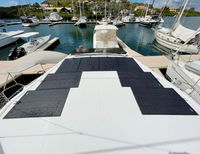 Panel Solar Flexible ETFE de 300W, 12V 24V, Módulo Fotovoltaico Monocristalino Semiflexible para RV, Barco, Yate, Camping, Uso Marino y al Aire Libre