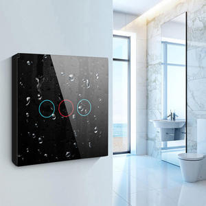 Yieryi phổ Có/không có kính trung tính tường EU 1 2 3 4 gang cảm ứng ánh sáng tuya RF433 + Wifi thông minh chuyển đổi - Product Image 6
