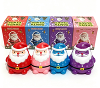 Figurine de Noël Père Noël en peluche TPR souple rose, boîte mystère, cadeau de collection, vente en gros
