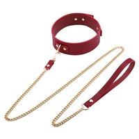 BDSM Leder Bondage Set, Bett rückhaltes ets mit Kragen und Leine Handschellen für Paare Sex Play