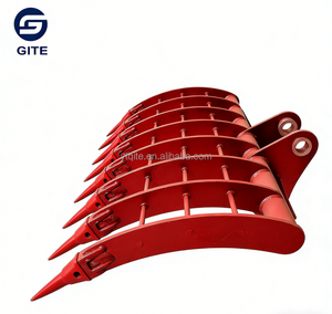 Nouvelle Râteau de déracinement pour excavatrices de chantier et agricoles, applicable à diverses industries - Product Image 1