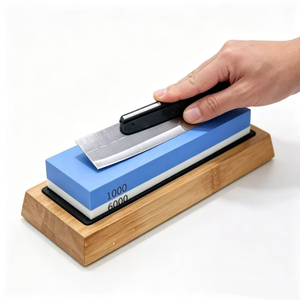 Pierre à aiguiser de qualité supérieure, ensemble de pierres à aiguiser double face, pierre à aiguiser à double grain, aiguiseur de couteaux - Product Image 2