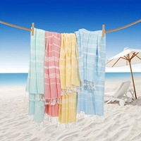 Quick Dry 100% Cotton Turkish Beach Towel Sand Free Turkish Bath Towel for the Pool