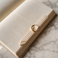 Marque-page en cuir noir pour cadeau de mariage, marque-page de lecture, accessoire de livre, marque-page d'angle en cuir, vente en gros