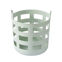 Panier de rangement en plastique style INS avec poignée – Organisation de bureau, cuisine et salle de bain – Design ajouré pour jouets, vêtements et pique-niques