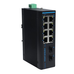 ตัวแปลงสัญญาณอีเธอร์เน็ต SFP เป็น RJ45 สำหรับอุตสาหกรรม ขายดี ความเร็ว 1000Mbps 8 พอร์ตเครือข่าย 2 SFP ตัวรับส่งสัญญาณใยแก้วนำแสงแบบติดตั้งบนราง DIN - Product Image 6