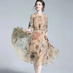 Платье из шелка тутового шелкопряда 100%