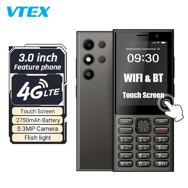 3.0 " 4G Android 11 Social Media Mobile Phone Touch Screen 1GB RAM 8GB ROM  Dual 0.3MP Cameras 2750mAh Big Battery Mobile Phone