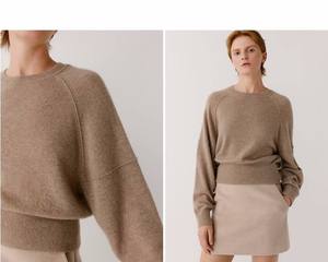 Elegante abbigliamento donna 100% Cashmere lavorato a <span class=keywords><strong>maglia</strong></span> girocollo femminile puro Cashmere maglione donna maglione lavorato a <span class=keywords><strong>maglia</strong></span> un pezzo maglione - Product Image 6