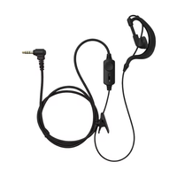 Écouteur intra-auriculaire ergonomique souple BAOFENG AT1 avec câble micro pour talkie-walkie réseau public, accessoire radio bidirectionnelle