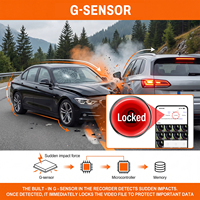 Caméra embarquée 4K dissimulée Podofo pour BMW Série 3/4/M3/M4 2020-2024, DVR de voiture WiFi Plug & Play, vision nocturne, enregistrement en boucle, capteur G, OEM