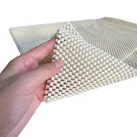 Tapis antidérapant en maille PVC, coussin antidérapant pour tapis, non adhésif pour planchers de bois franc, super adhérence, rembourrage épais, ajoute un amorti, empêche le glissement