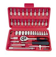 Outils de réparation de pneus 46 pièces - Clé fine noire 24T en acier à haute teneur en carbone galvanisé, robuste pour approvisionnement en gros