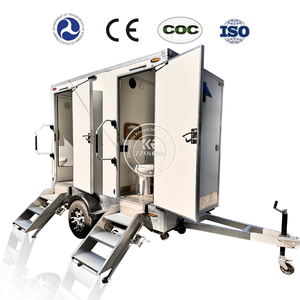 Inodoro Precio de fábrica Baño móvil Alquiler de remolques Inodoros de estructura de acero de alta gama para eventos Baños portátiles - Product Image 6