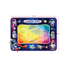交通主题50 * 70厘米可重复使用的魔术画Diy彩色儿童涂鸦水帆布画垫 - Product Image 2