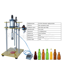 Machine pneumatique portative de capsulage de bouchon à vis de bouteille de vin de bière en verre de couronne de coke en aluminium pour soda
