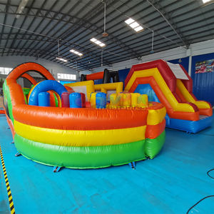 Pista de obstáculos inflable para adultos, parque inflable gigante para fiestas al aire libre, castillo hinchable, parque de atracciones - Product Image 4