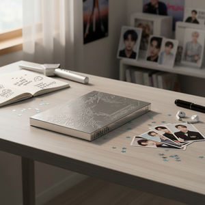 Tarjetas DE FOTOS K-Pop JeonghanXWonwoo (SEVENTEEN) -1er álbum individual 'THIS MAN' Póster plegado individual Papel lírico - Product Image 3