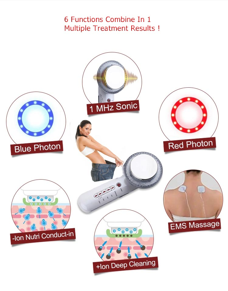 High Quality 6 in 1 Vibrating Beauty Device For Weight Loss Cavitation Body Slimming Machine