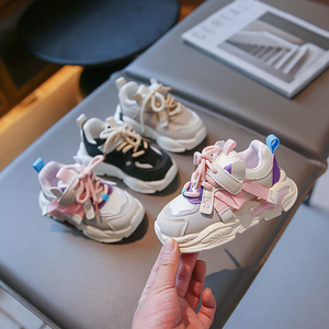 Children Spring Autumn Non-Slip <b>Soft</b> Bottom Sports Mesh Breathable Sneakers Outdoor Running Boys Girls <b>Shoes</b> - Product Image 1