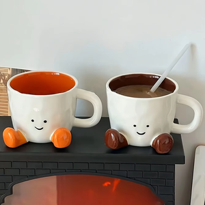Tasses à café en céramique mignonnes de dessin animé 2025 avec logo personnalisé Retour à l'école Prix d'usine Livraison rapide - Product Image 4