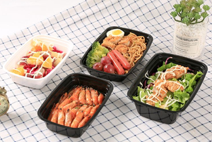 Meal Prep <strong>Containers</strong> with Lids 32oz Plastic <strong>Food</strong> Storage <strong>Containers</strong> <strong>1</strong>/2/3 Compartment Lunch Boxes <strong>PP</strong> PET Plastic Box - Product Image 6